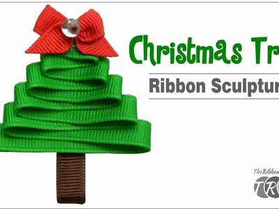 How to Make a Christmas Tree Ribbon Sculpture - TheRibbonRetreat.com
