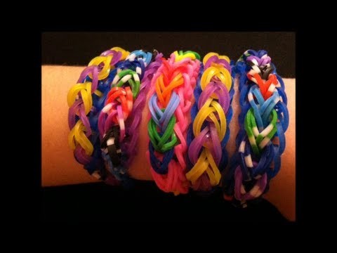 How to Make a Cute Rainbow Bridge Rubber Band Bracelet - Easy