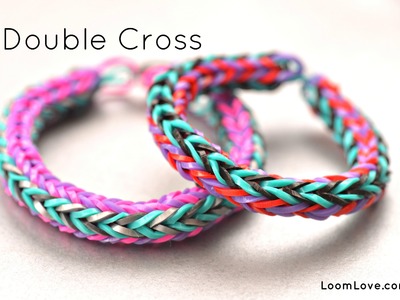 How to Make a Double Cross Rainbow Loom Bracelet