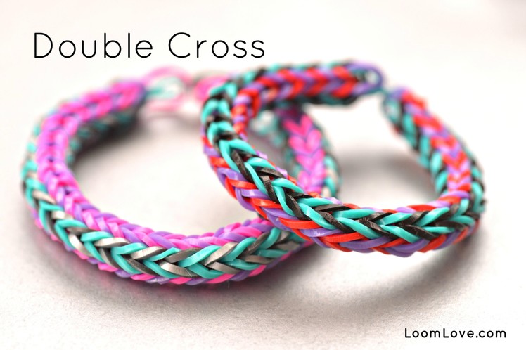 How to Make a Double Cross Rainbow Loom Bracelet