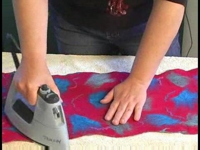 How to Make a Felt Scarf : How to Iron a Felt Scarf