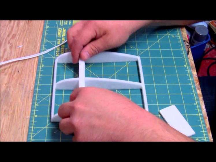 How to make a ribbed foam wing