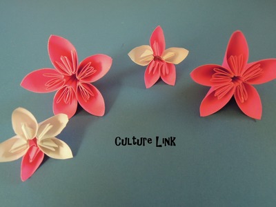 How to Make Japanese Kanzashi Decorative Paper Flower