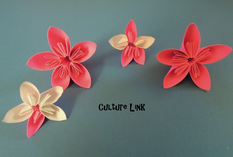 How to Make Japanese Kanzashi Decorative Paper Flower