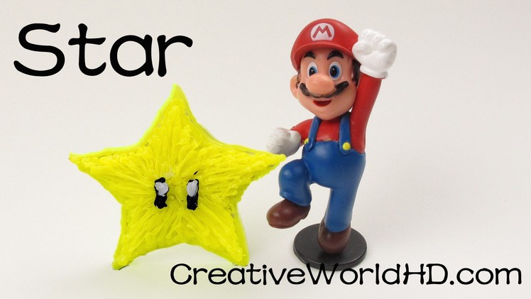 How to Make Mario Star - 3D Printing Pen.Scribbler DIY Tutorial.Creative World
