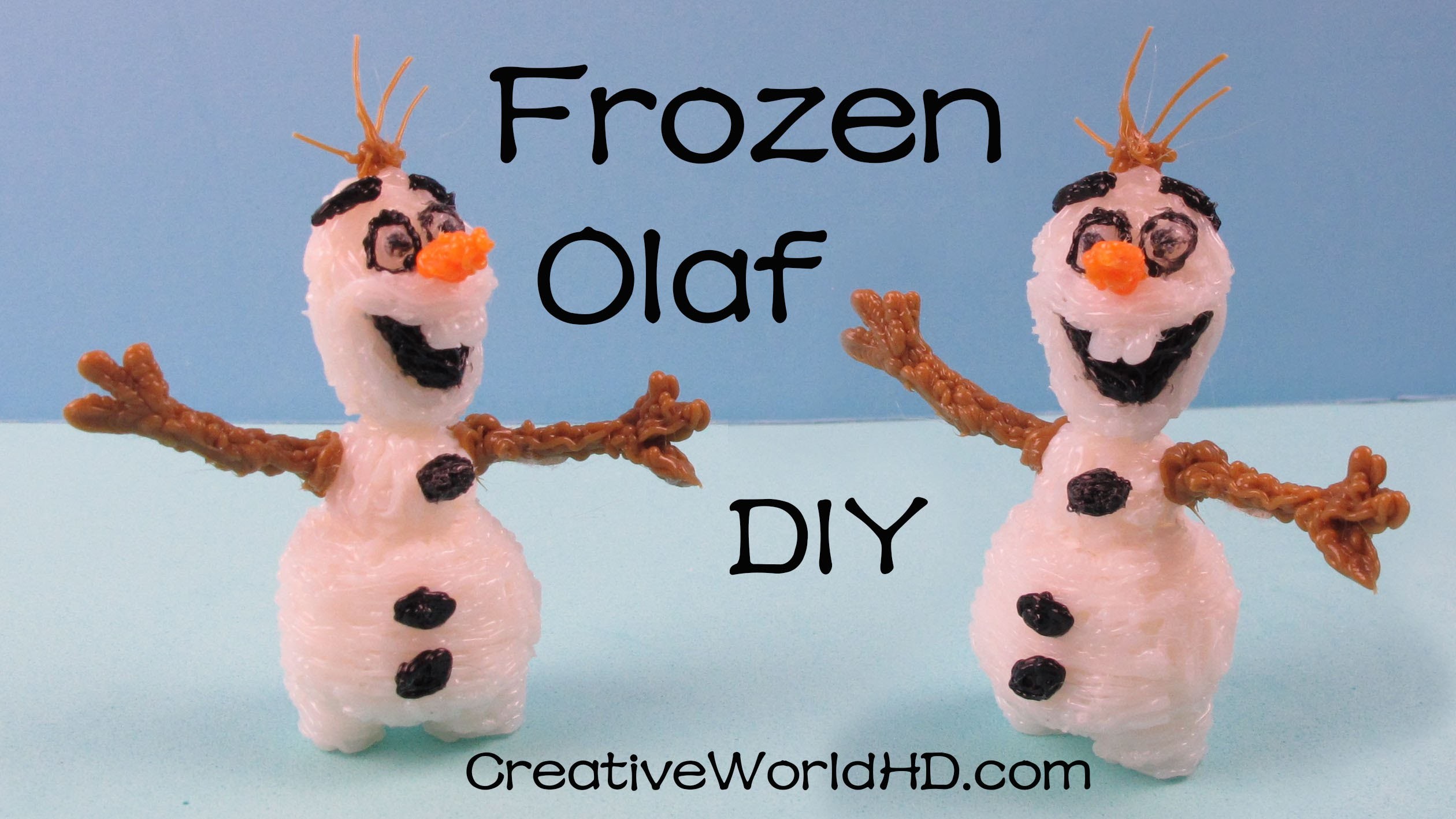 How to Make Snowman Frozen Olaf Figurine - 3D Printing Pen Creations DIY Tutorial by Creative World