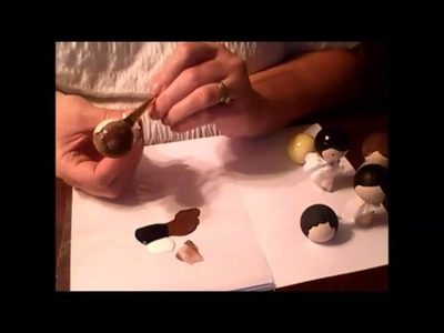 How to Paint Your Clothespin Dolls Hair and Face