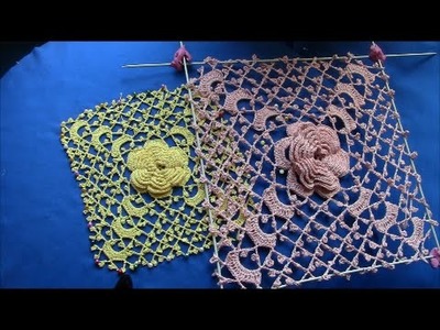 Irish Crochet Basics, a Roses Square