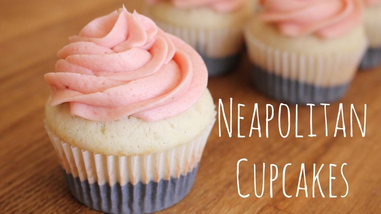 Neapolitan Cupcakes