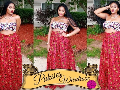 OOTD: Ankara Fever Bandeau top & Maxi skirt