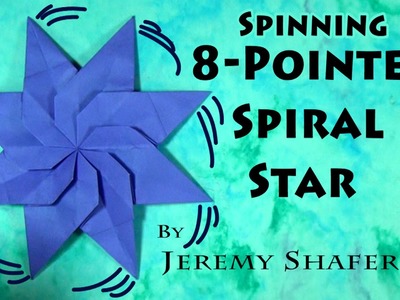 Origami 8-Point Spiral Star