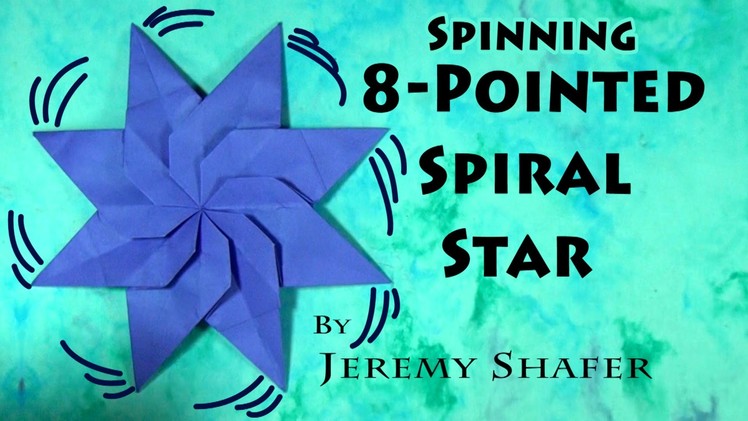 Origami 8-Point Spiral Star