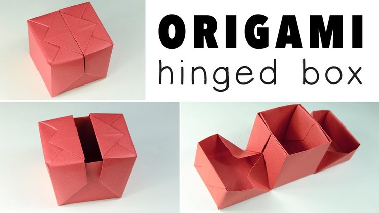 Origami Hinged Gift Box Tutorial