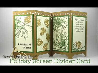 Ornamental Pines Screen Divider Card for SCS Holiday Blitz