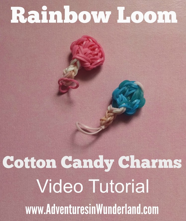 Rainbow Loom Cotton Candy Charms