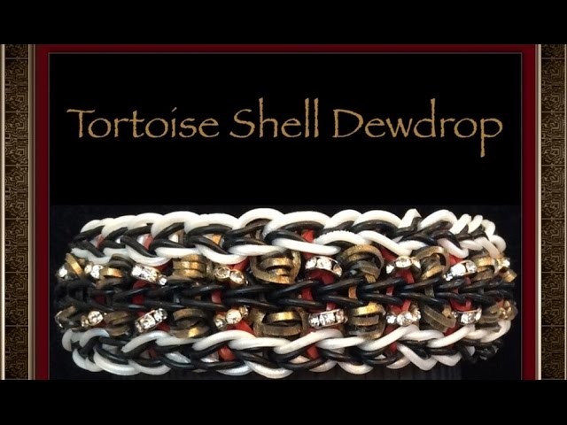 Rainbow Loom Tortoise Shell Dewdrop Bracelet Tutorial.How To