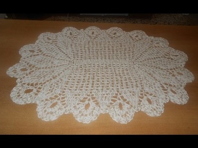 Tapete de crochê oval em barbante mesclado parte 4 - crochet rug - alfombra de ganchillo