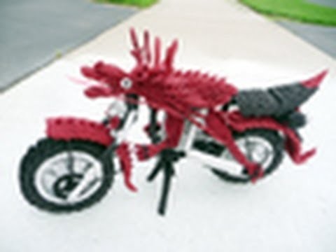 This was How I Created an Origami dragon Motorcycle, Video 1:Wheel Part