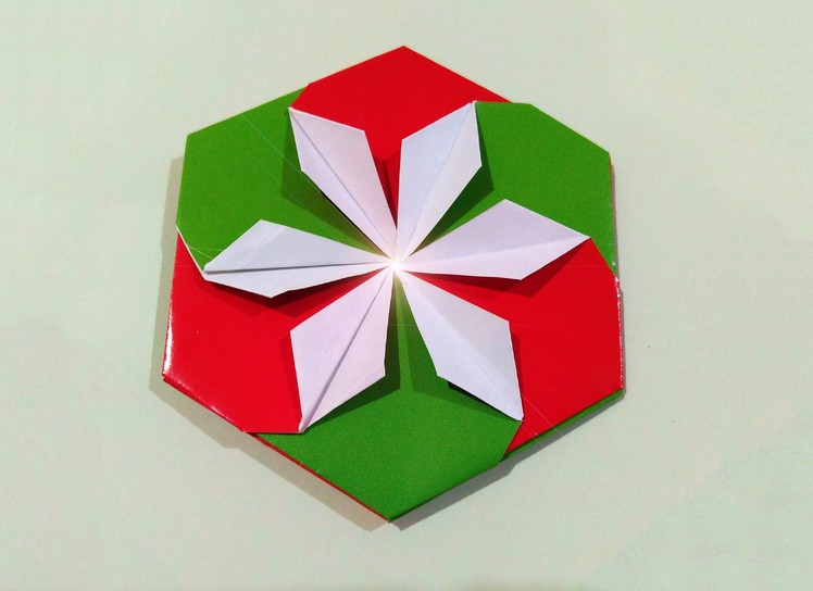 Very easy DIY paper coaster. Hexagonal coaster origami! Tato origami"