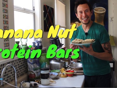 Banana Nut Protein Bars: Organic Vegan Superfood Recipe