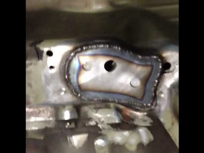 BMW E46 M3 rear floor subframe crack repair - part 2 of 3