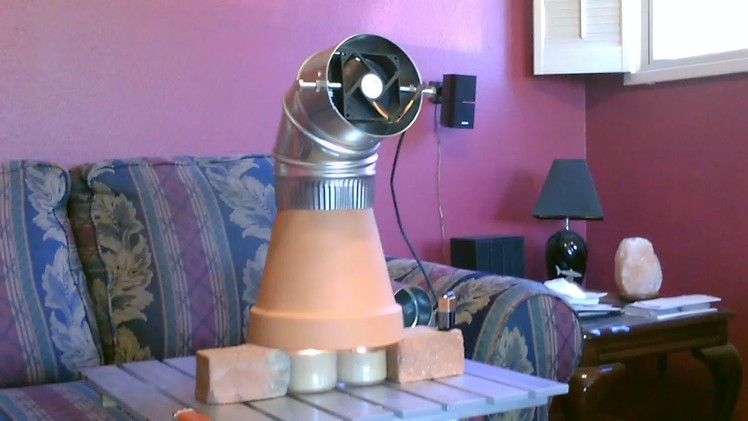 Candle Powered Heater! (Improved!!) - DIY Radiant Space Heater! (w.fan!) - Clay Pot Heater!