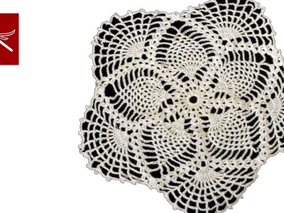 Crochet Lace Pineapple Doily Part 10 Tutorial