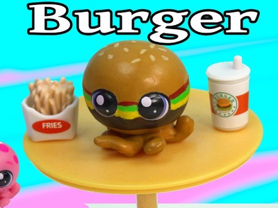 Custom LPS Octopus Cheeseburger Inspired DIY Littlest Pet Shop Fast Food Burger Cookieswirlc