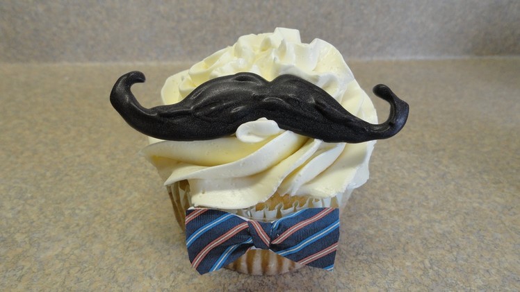 Decorating Cupcakes #104:  Mustache Cupcakes