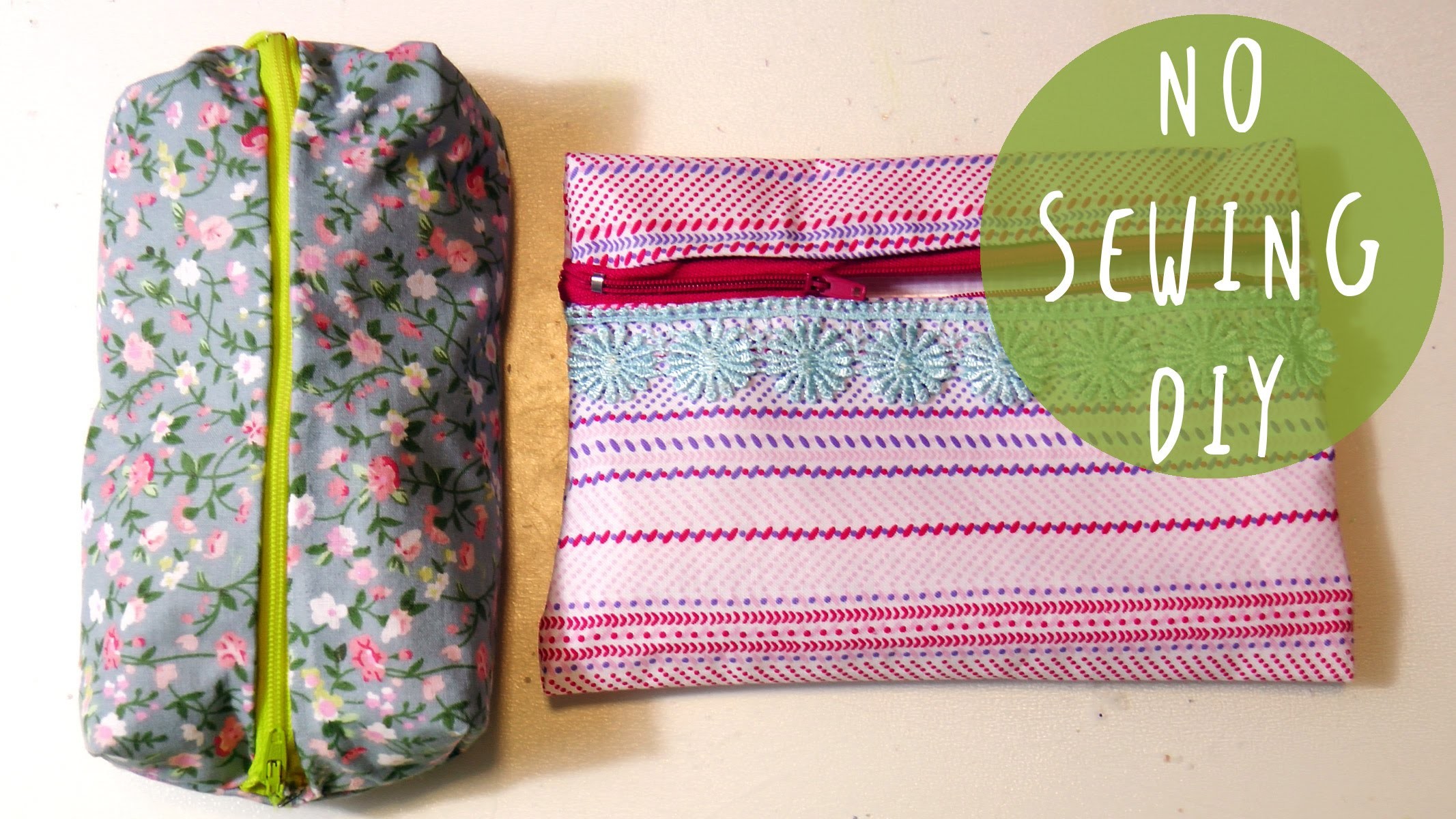 DIY Back to School Tutorial: How to make a PENCIL CASE 3 design and NO SEW by ART Tv