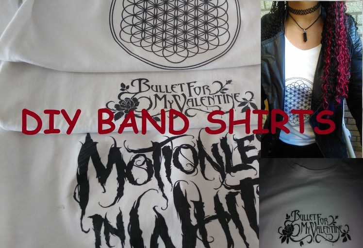 DIY Band Shirts | PierceTheLittlegirl