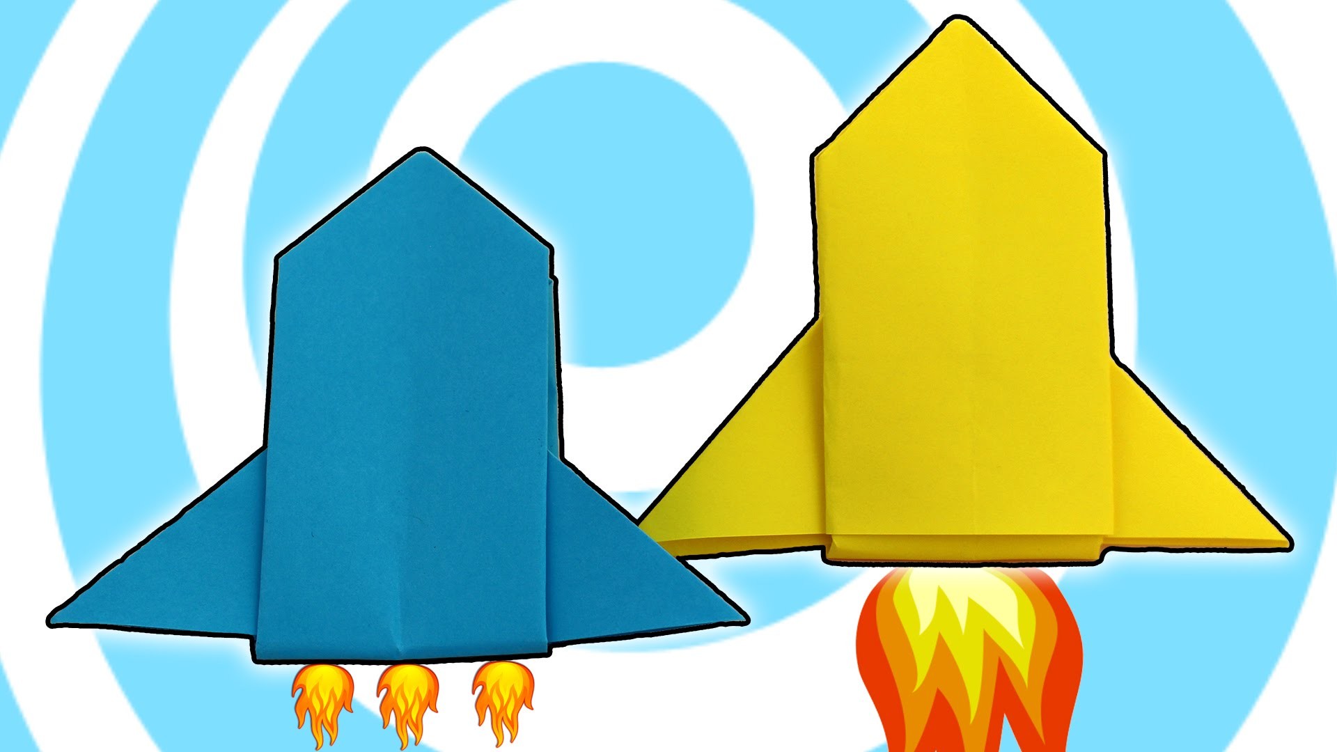 Оригами ракета старшая группа