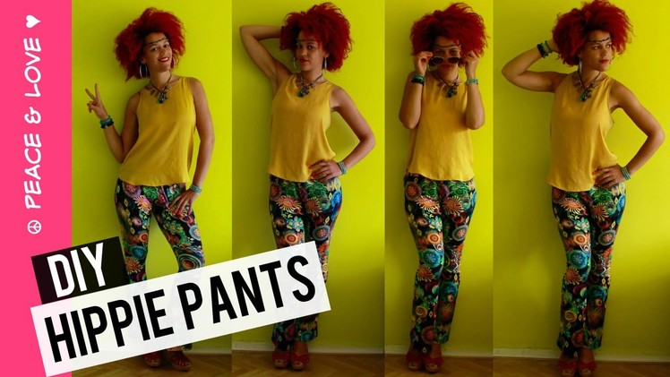 DIY Hippie Pants in 30 min | Spring Summer 2015 Fashion Trend