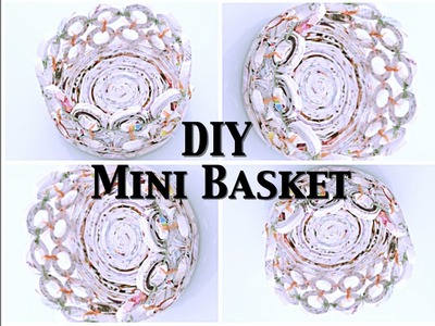DIY: Mini Basket (Recycle Magazine)