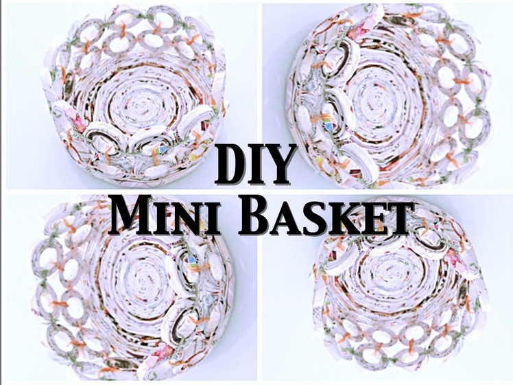 DIY: Mini Basket (Recycle Magazine)