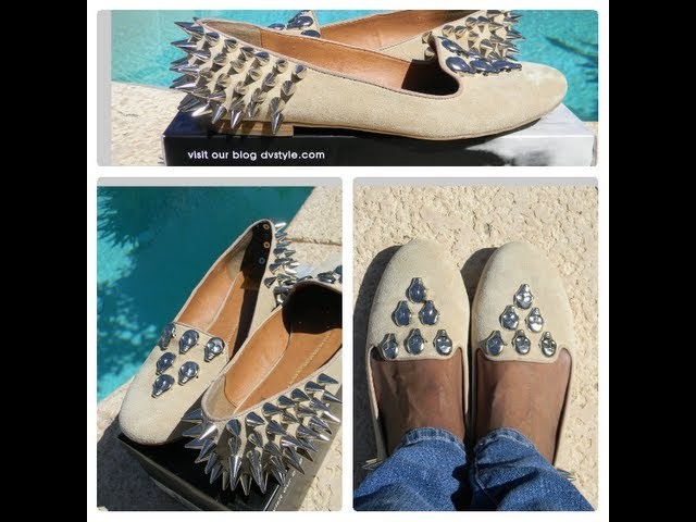 DIY Skull Studded & Spiked Loafers! Jeffrey Campbell Meets Unif!