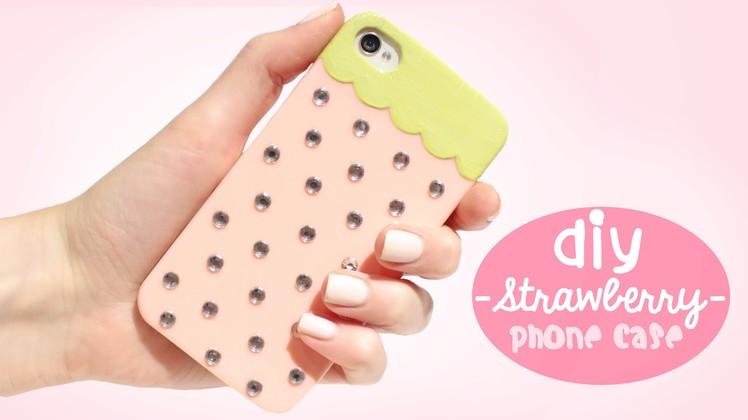 DIY Strawberry Phone Case - Easy and cute!