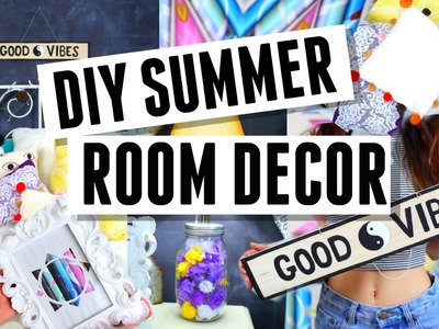 DIY Summer Room Decorations ! Fast + Easy !