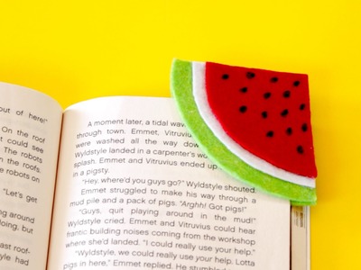 DIY Watermelon Bookmark | Crafts for Kids