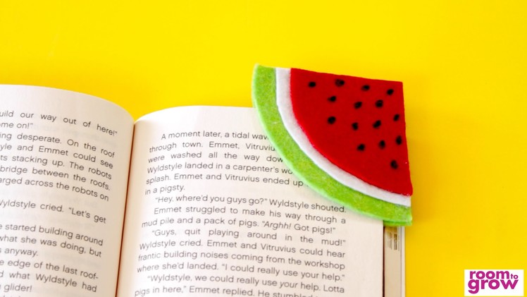 DIY Watermelon Bookmark | Crafts for Kids