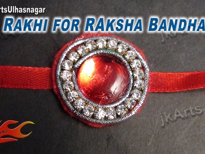 DIY Zardosi Diamond Rakhi for Raksha Bandhan | How to make |  JK Arts 606