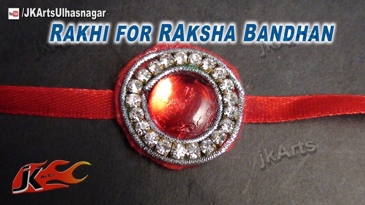 DIY Zardosi Diamond Rakhi for Raksha Bandhan | How to make |  JK Arts 606