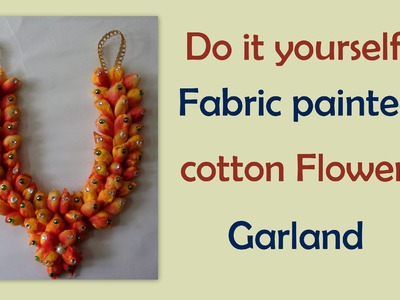 Do it yourself cotton flowers garland