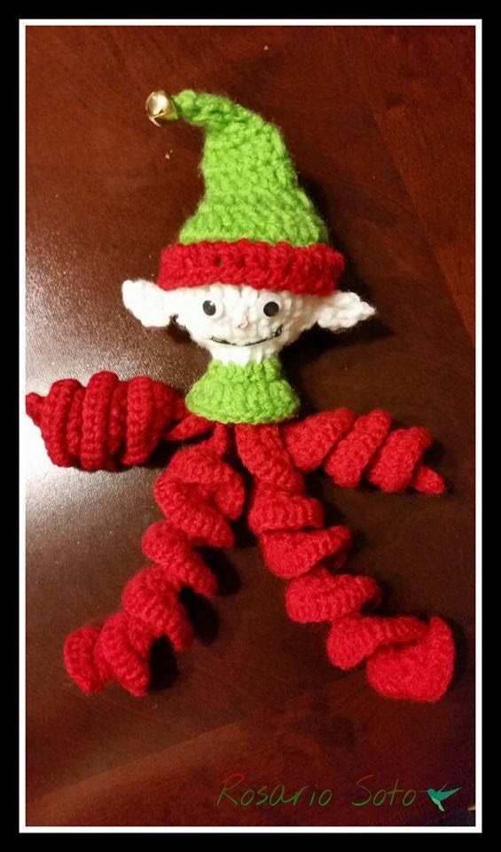 Elfo navideño a crochet paso a paso