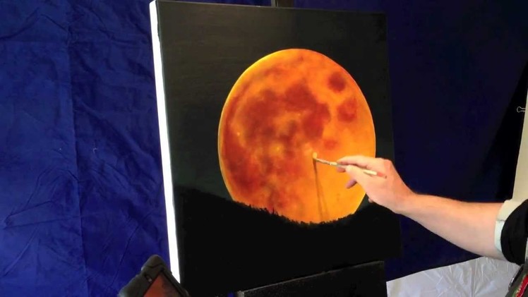 Exclusive Red Full Moon Painting !