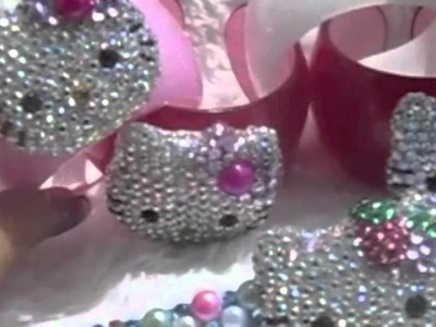 Gorgeous Hottest Crystalized Bling Hello Kitty bracelets and hair deco accessories