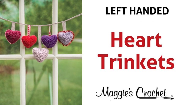 Heart Trinkets Free Crochet Pattern - Left Handed