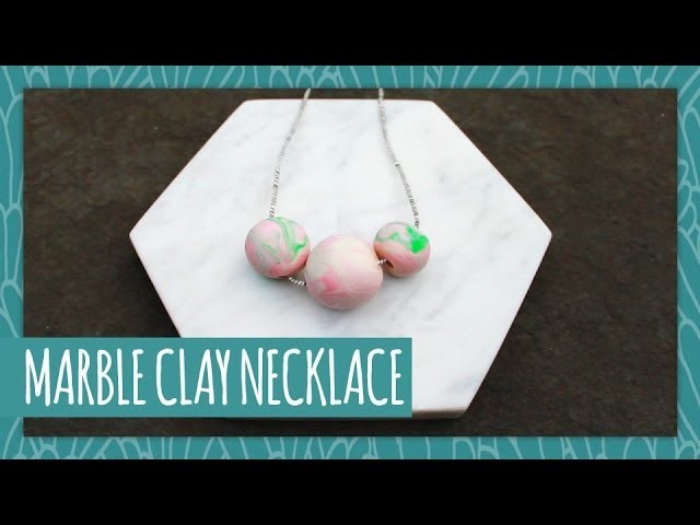 How to Create a Marble Clay Necklace- HGTV Handmade