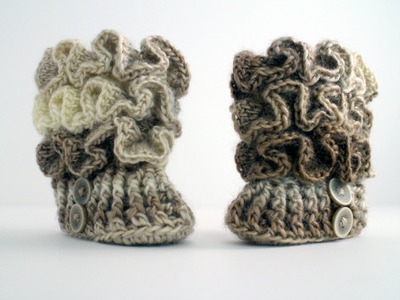 How to Crochet Baby Booties