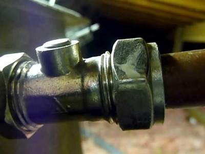 How to fit a ballafix stopvalve.Isolating valve